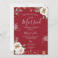 Tis the season to be married Snowflake Glitter