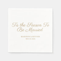 Tis the Season To Be Married | Wedding Napkins