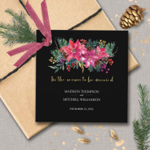 Tis The Season To Be Married Winter Christmas Pink