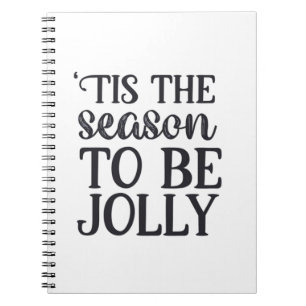 Tis The Season To Be New Year Celebration Retro Cl Notebook