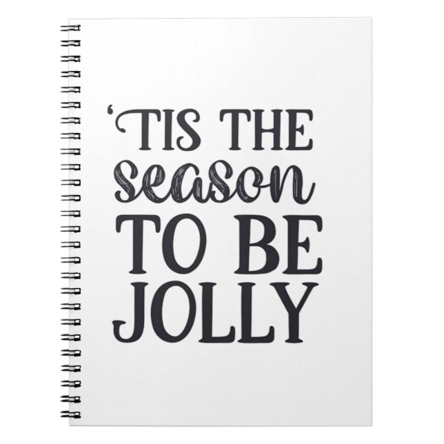 Tis The Season To Be New Year Celebration Retro Cl Notebook (Front)