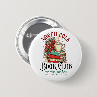 'Tis the Season to Be Reading  6 Cm Round Badge