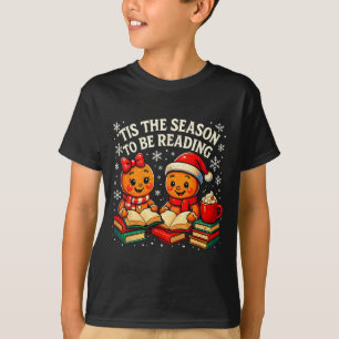 ’tis The Season To Be Reading Book Lover Design T-Shirt