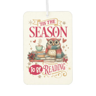 'Tis The Season to Be Reading  Car Air Freshener