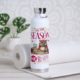 'Tis The Season to Be Reading Water Bottle