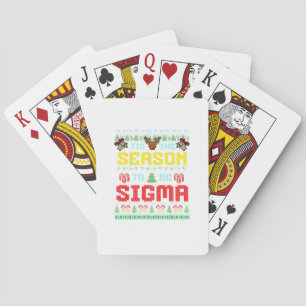 Tis The Season To Be Sigma Christmas Brainrot Iron Playing Cards