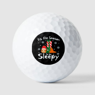 Tis The Season To Be Sleepy For Christmas Season Golf Balls