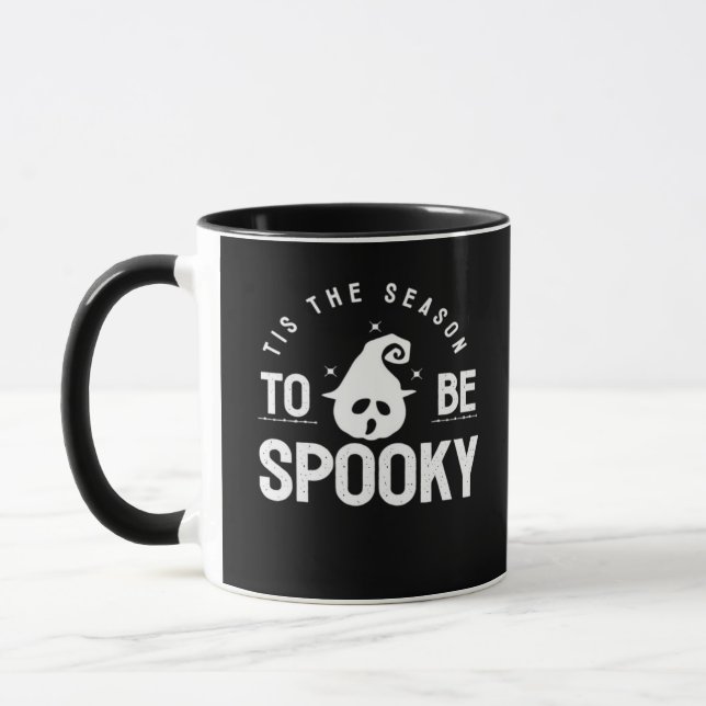 Tis The Season To Be Spooky Halloween Day Mug (Left)