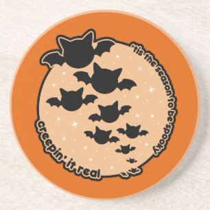 Tis' The Season To Be Spooky Kawaii Halloween Coaster