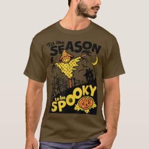 Tis The Season To Be Spooky Pumpkin Scary Hallowee T-Shirt