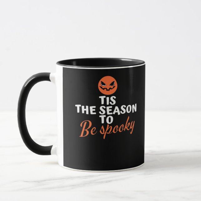 Tis The Season To Be Spooky Spirit Halloween Mug (Left)