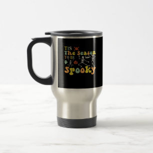 Tis The Season To Creepy Funny Dancing Skeletons M Travel Mug