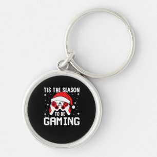 Tis The Season To Gaming Christmas Gamer Heartbeat Key Ring