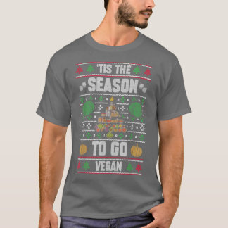 'Tis The Season To Go Vegan Funny Xmas Vegan Squad T-Shirt