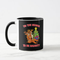 Tis The Season To Naughty Rudolph Reindeer Couple
