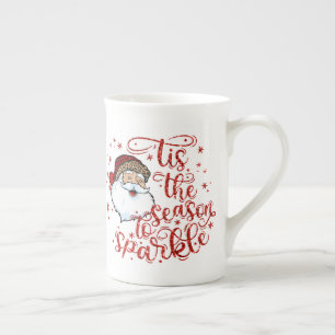 "Tis the Season to Sparkle Bone China Mug