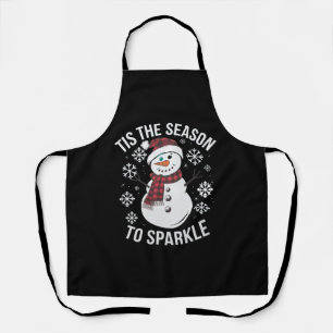 Tis The Season To Sparkle Christmas Holiday Gift Apron