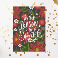 Tis The Season To Sparkle | Red Poinsettia