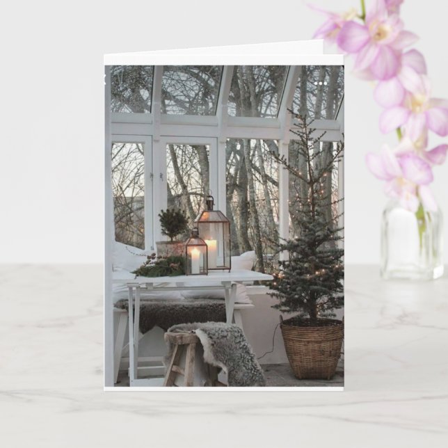 TIS THE SEASON TO "THINK OF YOU" CHRISTMAS CARD (Orchid)