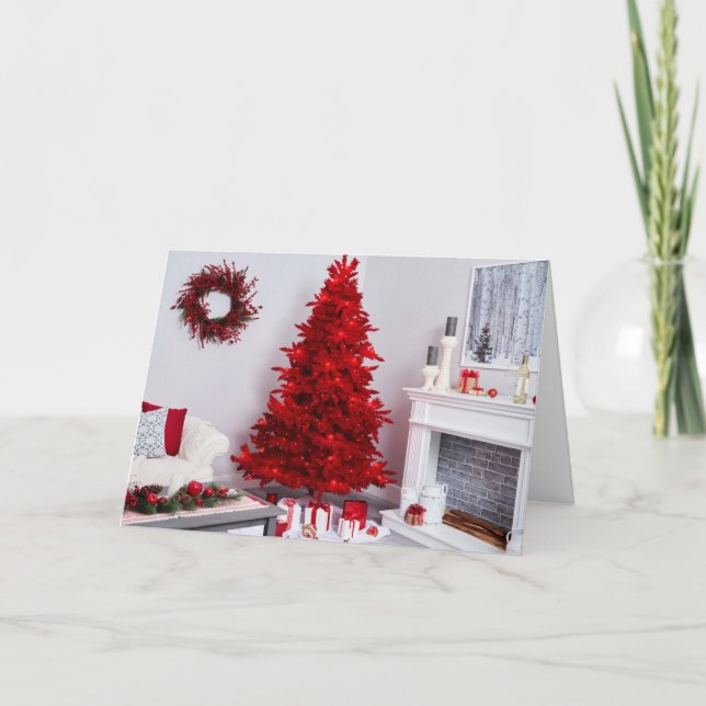 **TIS THE SEASON TO WISH U MERRY CHRISTMAS** HOLIDAY CARD (Front)