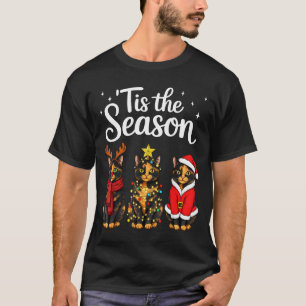 Tis The Season Tortoiseshell Cat Christmas Santa  T-Shirt