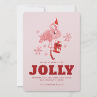 Tis the Season Tropical Flamingo Christmas