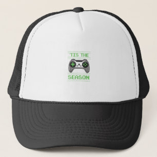 Tis The Season Video Games Christmas Xmas Gamer Trucker Hat