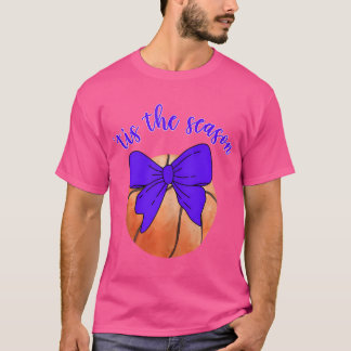 'Tis The Season Vintage Basketball Coquette Bow T-Shirt