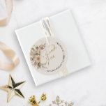 Tis the Season Winter Bridal Shower  Favour Tags<br><div class="desc">'Tis the season to celebrate is a chic winter bridal shower suite. This item the "Favour Tag", features a muted winter greenery, flowers and berries with a header that reads "'Thank You" in an stylish script typography. If you need a piece that is not in the collection, please let me...</div>