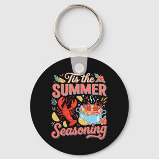 Tis The Summer Seasoning Lobster Seafood Boil Key Ring