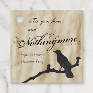 Tis' Your Favour and Nothingmore Raven Halloween Favour Tags