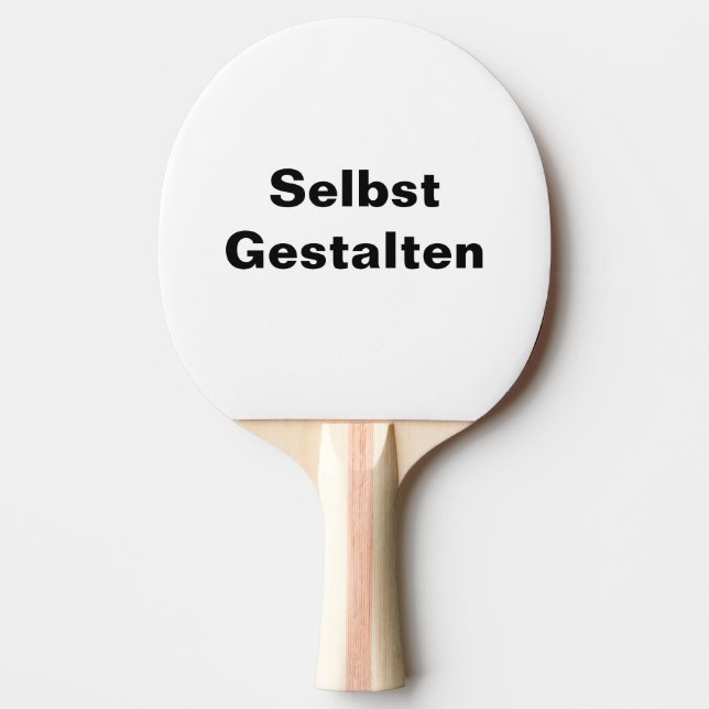 Tischtennisschläger Selbst Gestalten - Ping Pong Paddle (Front)