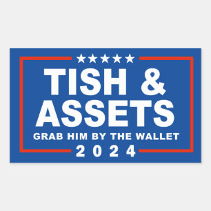 Tish and Assets - Grab him by the wallet Rectangular Sticker
