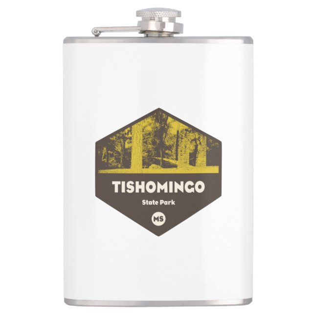 Tishomingo State Park Mississippi Hip Flask (Front)