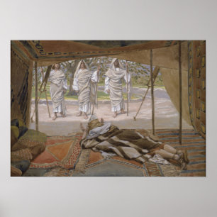 Tissot - Abraham And The Three Angels 1896 Poster