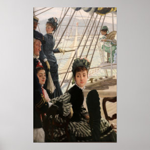 Tissot - The Dance On Board 1874 Poster