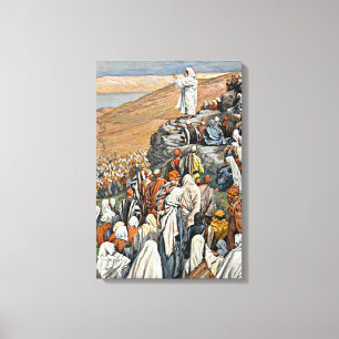 Tissot - The Sermon on the Mount Canvas Print