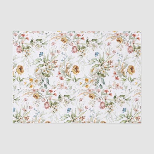 Tissue Paper (3) 1600s Dutch Still Life Floral Art (Front)