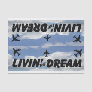 Tissue paper aeroplane