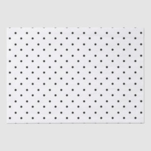 Tissue Paper/Black Polka Dots Paper