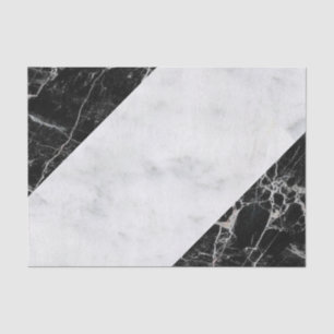 Tissue Paper Black & White Marble
