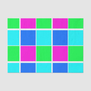 Tissue Paper Blue Green Pink Colours