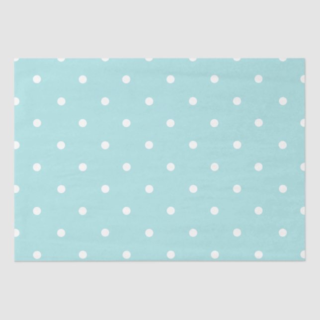 Tissue Paper/Blue Polka Dots Tissue Paper (Front)