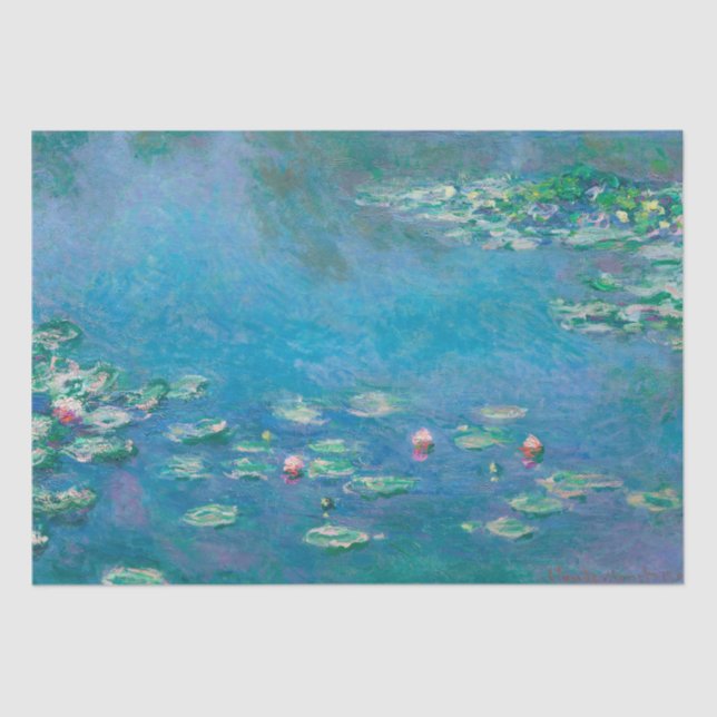 TISSUE PAPER : CLAUDE MONET : WATERLILIES (Front)