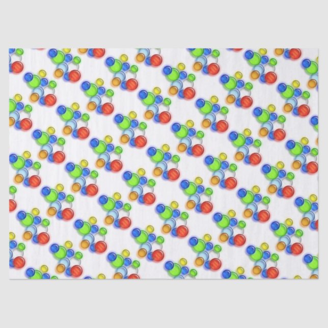 Tissue Paper - Coloured Bubbles (Front)