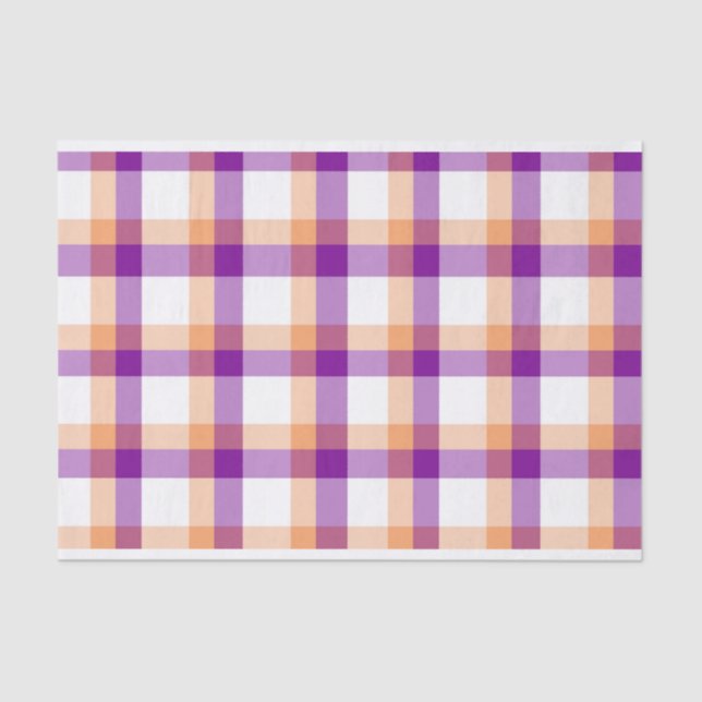 Tissue Paper- Cute Plaid Paper (Front)