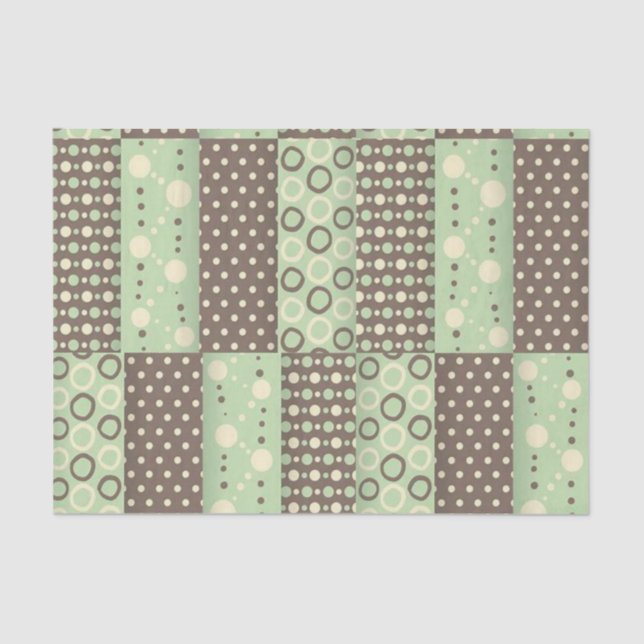 Tissue Paper Green Brown (Front)