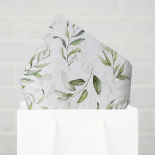 Tissue Paper Green Foliage Baby Shower Collection