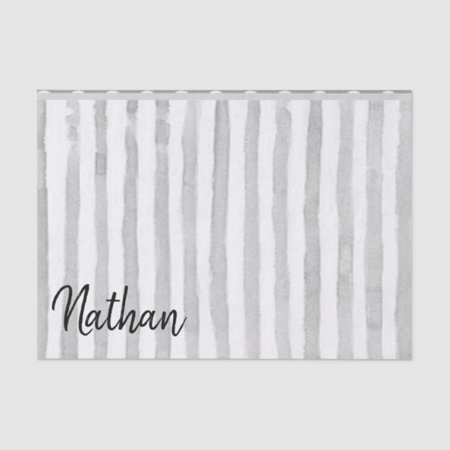 Tissue Paper Grey Stripes (Front)
