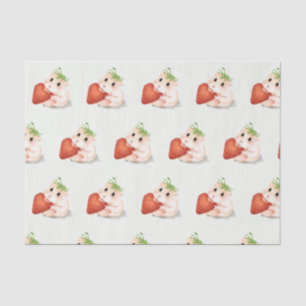 Tissue Paper HAMSTER WITH STRAWBERRY